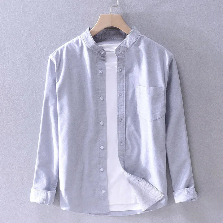 Levoire | Chemise En Coton Elegant Hommes Gris