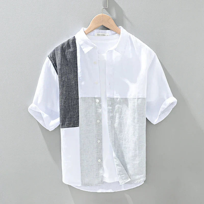 Levoire | Chemise En Lin Patched Hommes