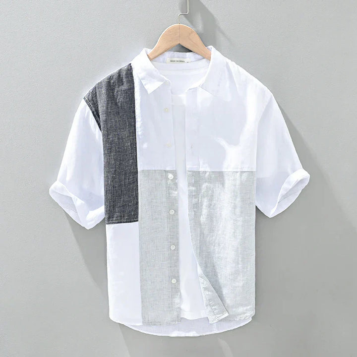 Levoire | Chemise En Lin Patched Hommes