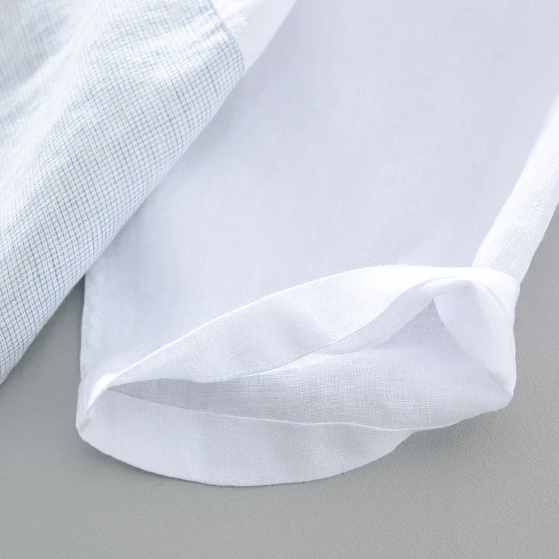 Levoire | Chemise En Lin Patched Hommes