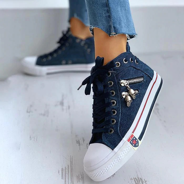 Levoire | Chaussures Pour Femmes Tendance Avec Semelle Intérieure Ergonomique Bleu foncé