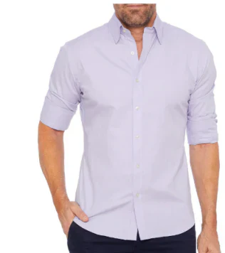 Levoire | Chemise Élégante À Coupe Slim Lilas