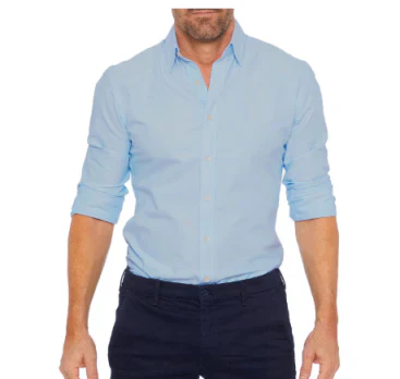 Levoire | Chemise Élégante À Coupe Slim Bleu Dunkel