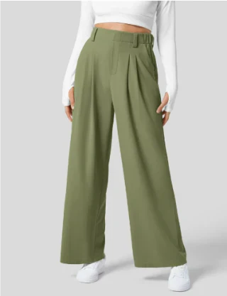 Levoire | Pantalon Ample Pour Toutes Occasions Vert