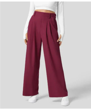 Levoire | Pantalon Ample Pour Toutes Occasions Rouge Bordeaux