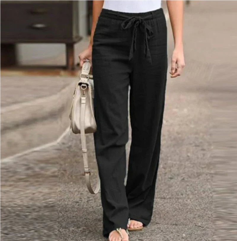 Levoire | Pantalon Décontracté Haut De Gamme Pour Femme Noir