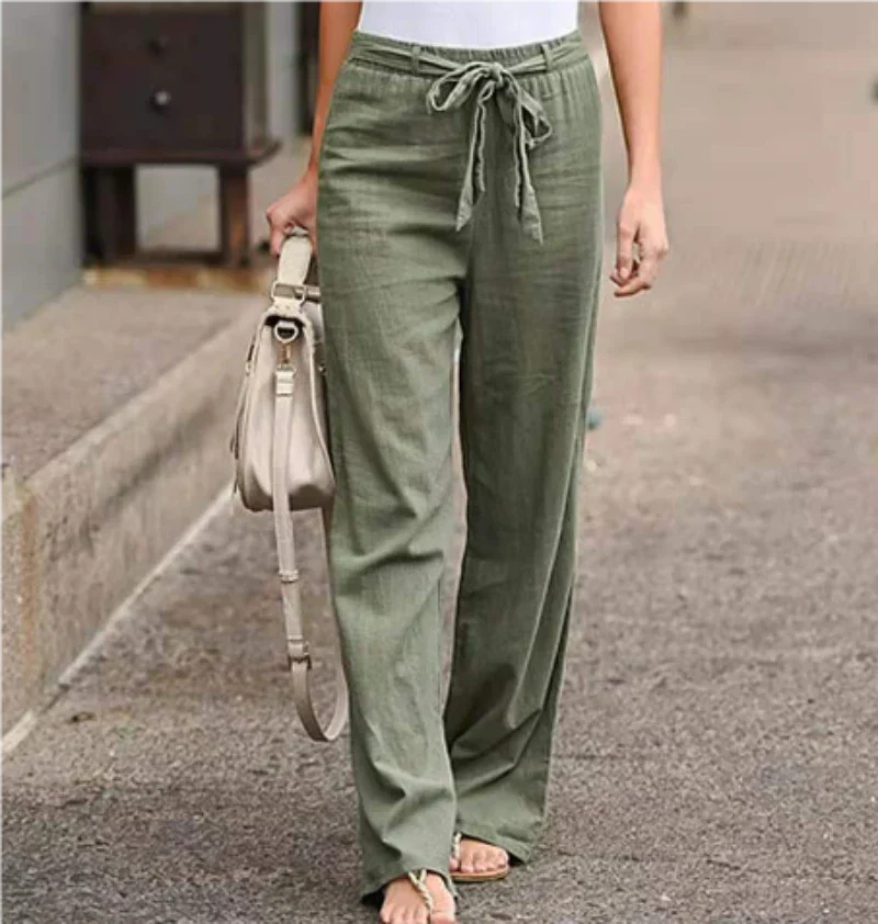 Levoire | Pantalon Décontracté Haut De Gamme Pour Femme Armée verte