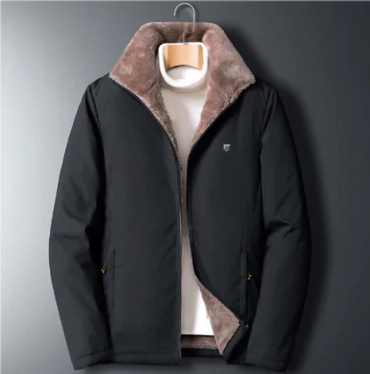 Levoire | Veste en polaire à manches longues avec zip et poches Noir