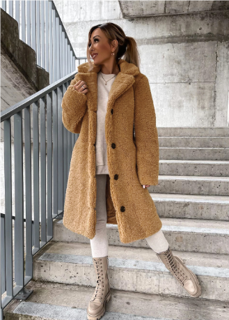 Levoire | Manteau Long Élégant Pour Femme Kaki