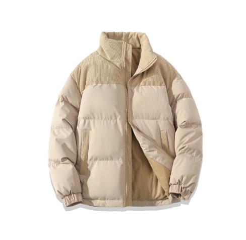 Levoire | Veste D'Hiver Chaude Au Design Moderne Beige
