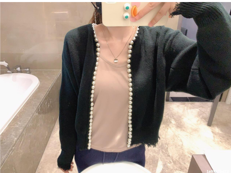 Levoire | Cardigan Élégant Femme Manches Longues Noir One-size