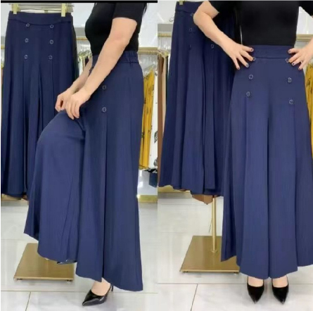 Levoire | Pantalon Large Tendance Bleu Marine