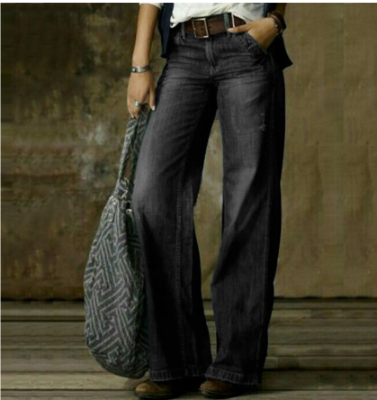 Levoire | Jeans Pour Femmes Taille Haute Noir