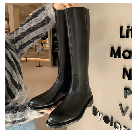 Levoire | Bottes Élégantes Hautes Nior