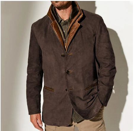 Levoire | Veste D'Hiver Pour Hommes Chaude Brun Foncé