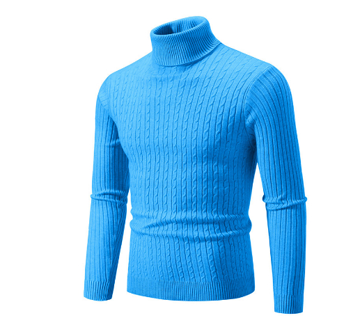 Levoire | Pull Col Roulé Pour Homme | Hiver Bleu Marine