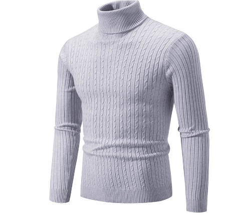 Levoire | Pull Col Roulé Pour Homme | Hiver Gris