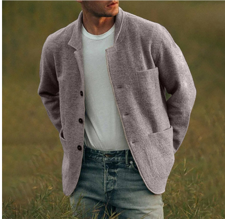 Levoire | Cardigan Décontracté En Tricot Avec Boutons