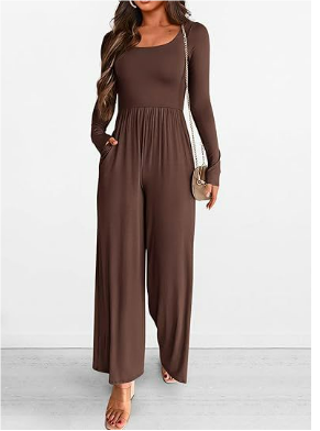 Levoire | Jumpsuit Élégant Et Confortable Pour Femmes Braun