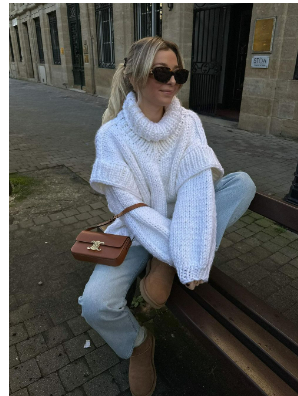 Levoire | Pull En Tricot Surdimensionné Confortable Pour Femmes Blanc