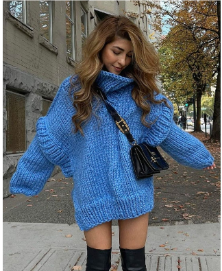 Levoire | Très Grand Pull Bleu