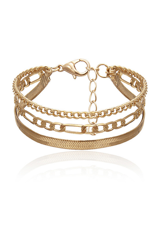 Levoire | Jupe Moniker Bracelet Chaîne Dorée Pour Femmes