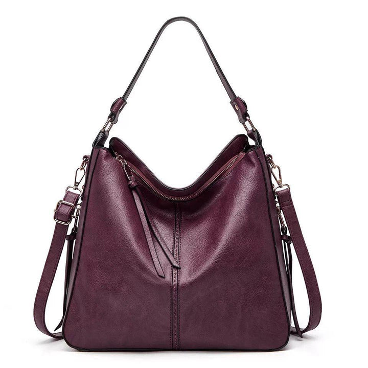 Levoire | Sac En Cuir Avec Grande Capacité Et Poches Latérales Lila