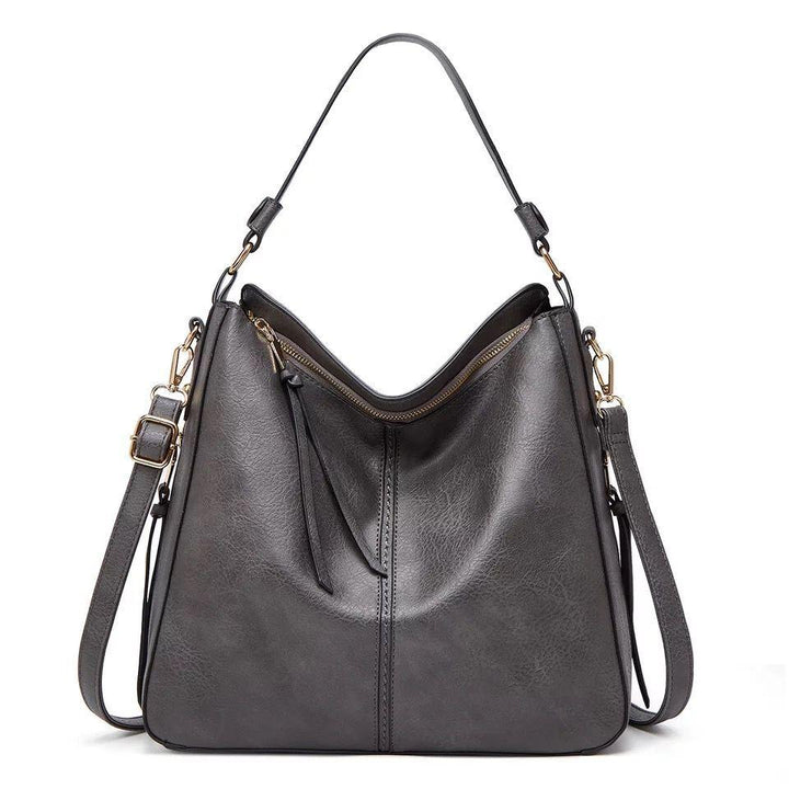 Levoire | Sac En Cuir Avec Grande Capacité Et Poches Latérales Gris