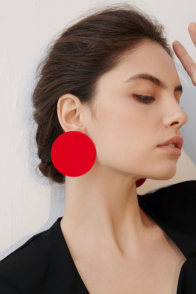 Levoire | Bague En Acrylique Coloré Boucles D'Oreilles