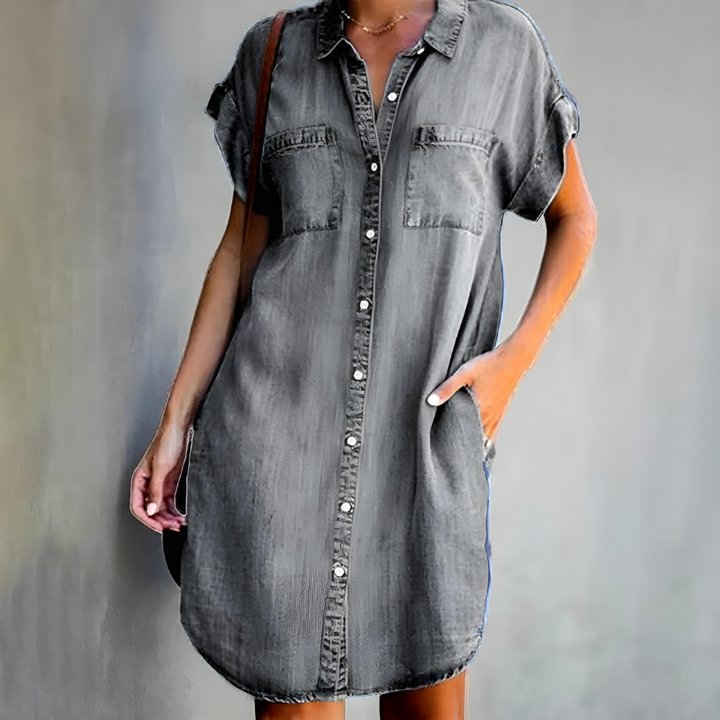 Levoire | Robe Classique Avec Revêtement Abdominal Gris