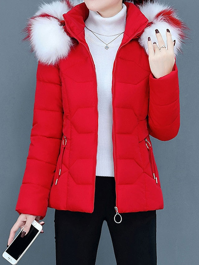Levoire | Moderne Et Polyvalente Veste D'Hiver Rouge