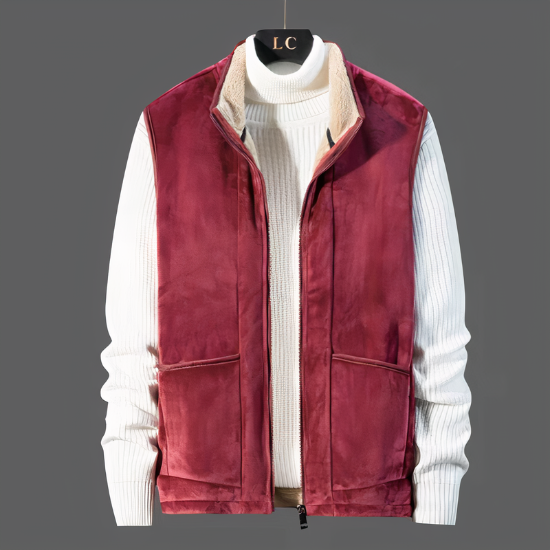 Levoire | Gilet en Cachemire avec Élégance et Confort pour Toutes Occasions Rouge