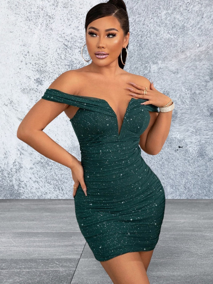 Levoire | Robe Cocktail Bodycon Off-Shoulder Raffinée