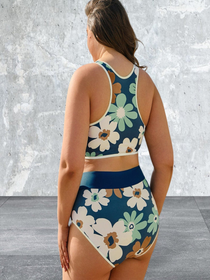 Levoire | Maillot De Bain Deux Pièces Imprimé Fleurs Grande Taille