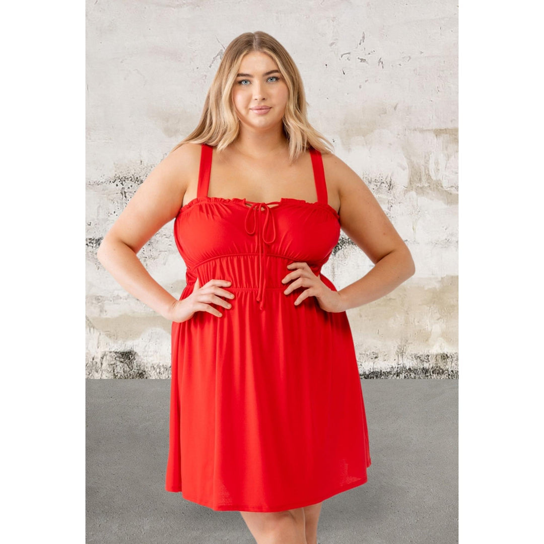 Levoire | Grande Taille Robe Bodycon Sans Manches Avec Imprimé Feuilles Midi Robe