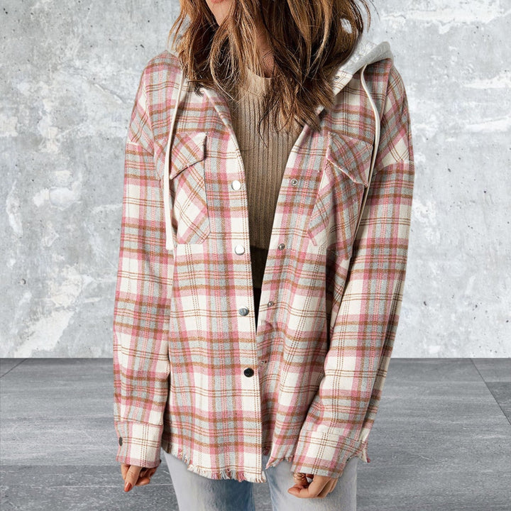Levoire | Veste À Capuche À Boutons À Manches Longues Multicolore