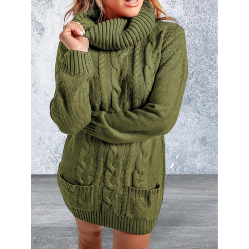 Levoire | Robe Pull À Col Montant À Manches Longues