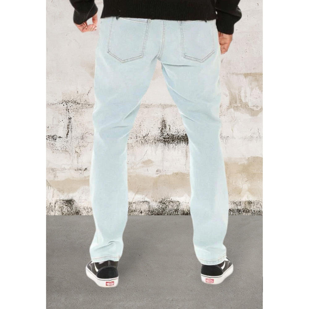 Levoire | Jean Patchwork Palmiers Bleus En Denim