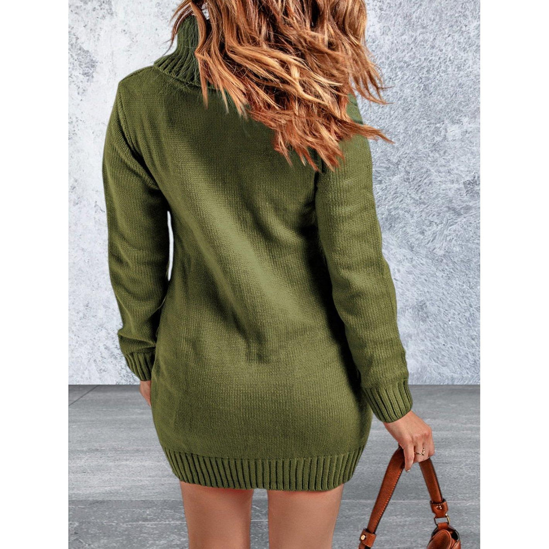 Levoire | Robe Pull À Col Montant À Manches Longues