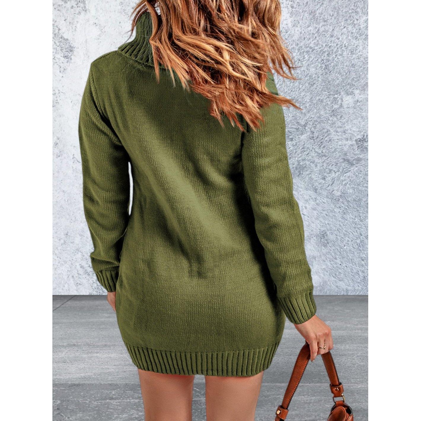 Levoire | Robe Pull À Col Montant À Manches Longues