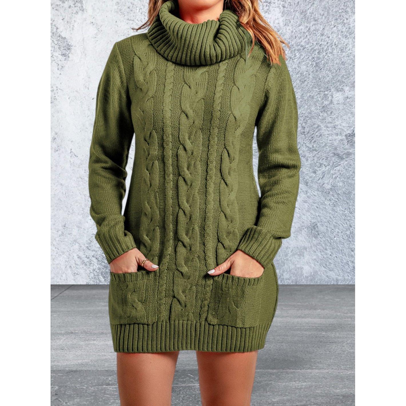 Levoire | Robe Pull À Col Montant À Manches Longues