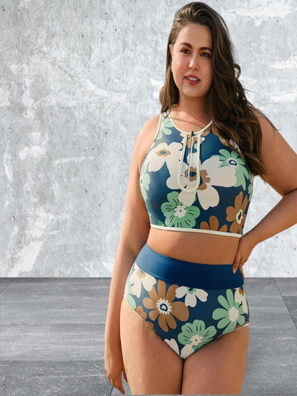 Levoire | Maillot De Bain Deux Pièces Imprimé Fleurs Grande Taille Motif floral