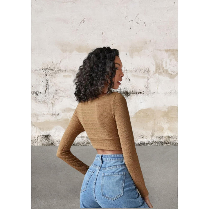 Levoire | Grande Taille Manches Longues Robe À Paillettes Décolleté En V