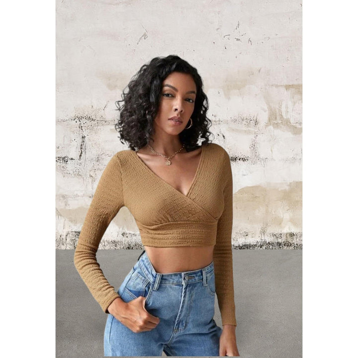 Levoire | Grande Taille Manches Longues Robe À Paillettes Décolleté En V