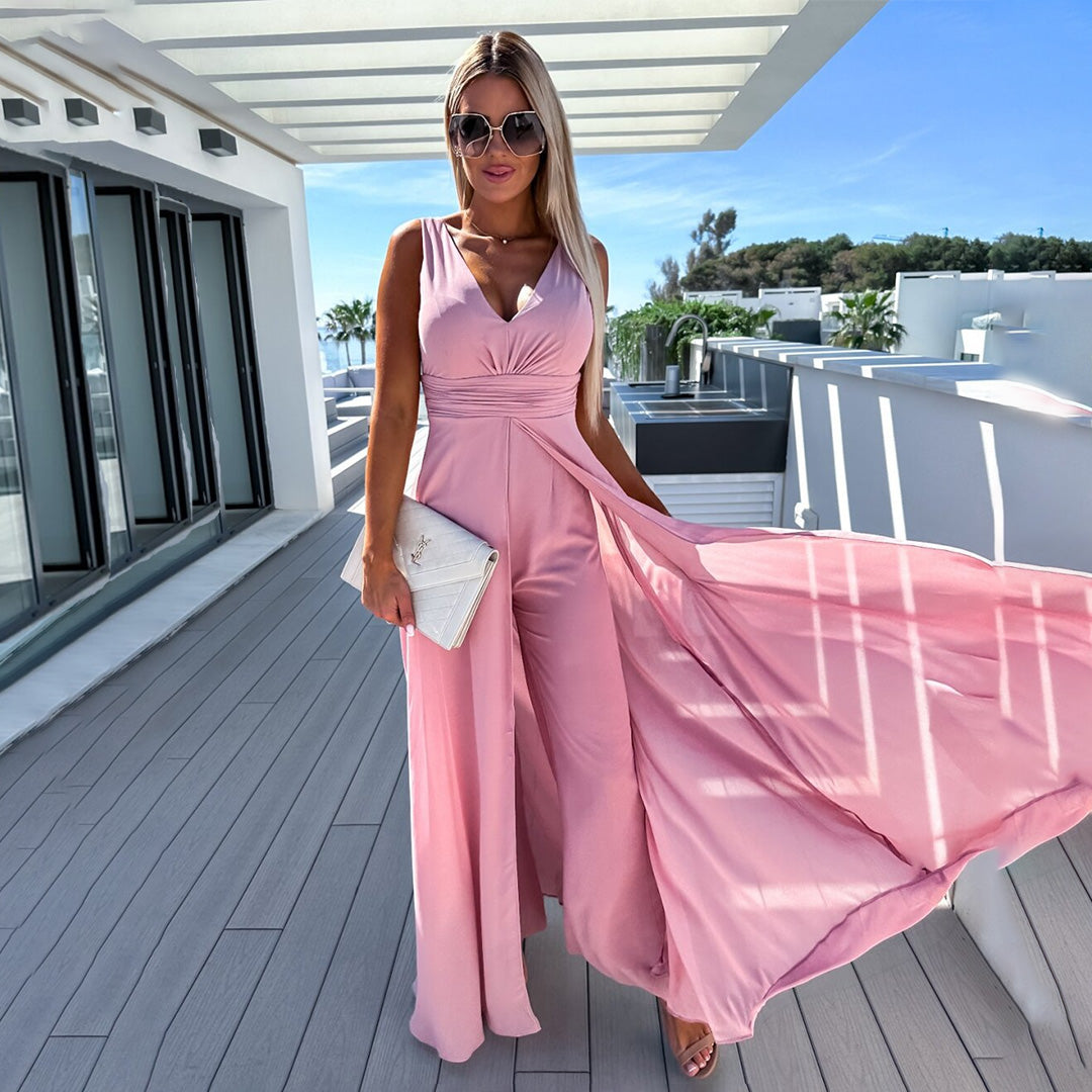 Levoire | Combinaison En Jeans Élégante Pour Femme Rosa