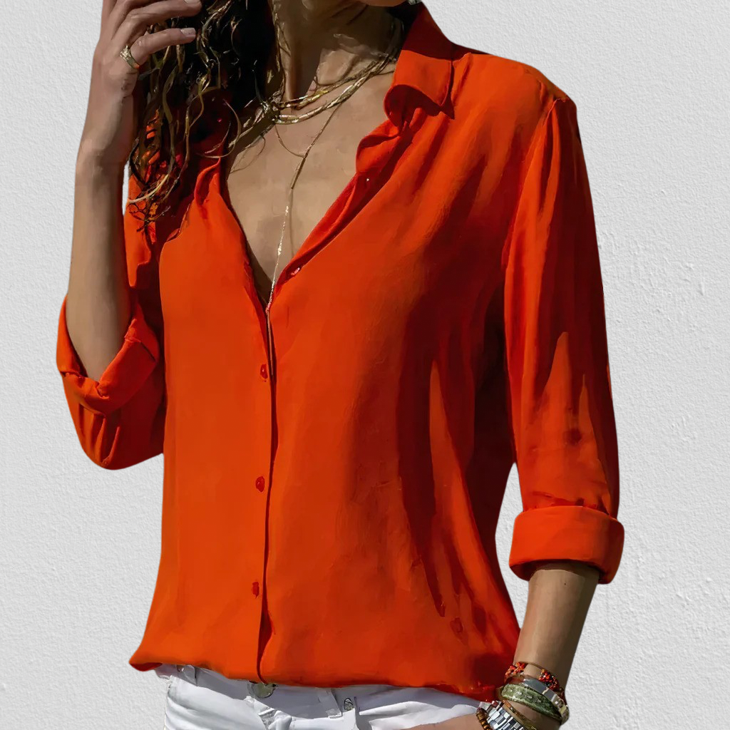 Levoire | Hento Chemisier En Chiffon Rot