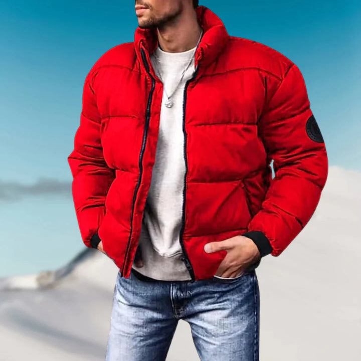 Levoire | Veste Pour Hommes Matelassée Décontractée Rot
