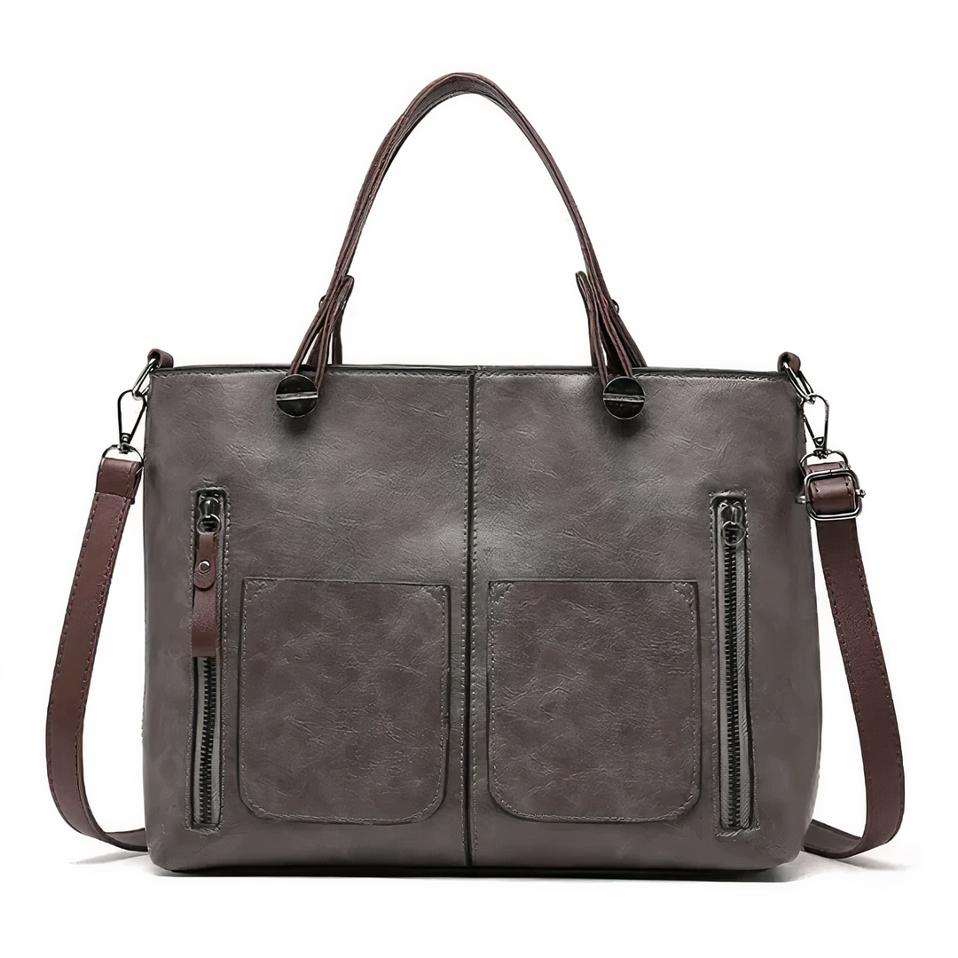 Levoire | Sac À Épaule De Style Vintage Gris