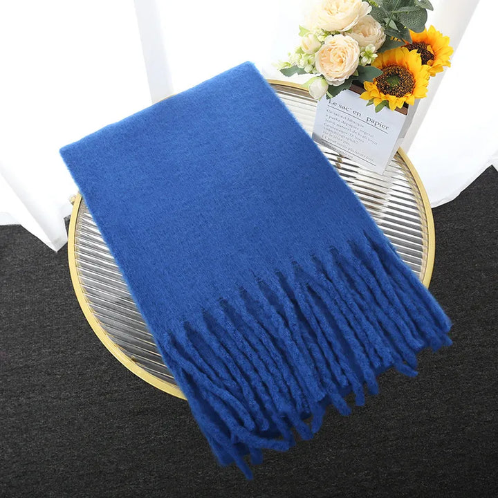 Levoire | Luxueux Chaud Cachemire Doux Écharpe Bleu