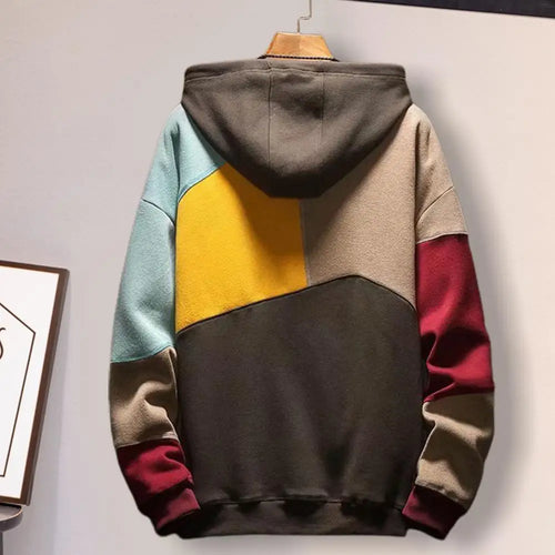 Levoire | Veste À Capuche Patchwork Pour Hommes
